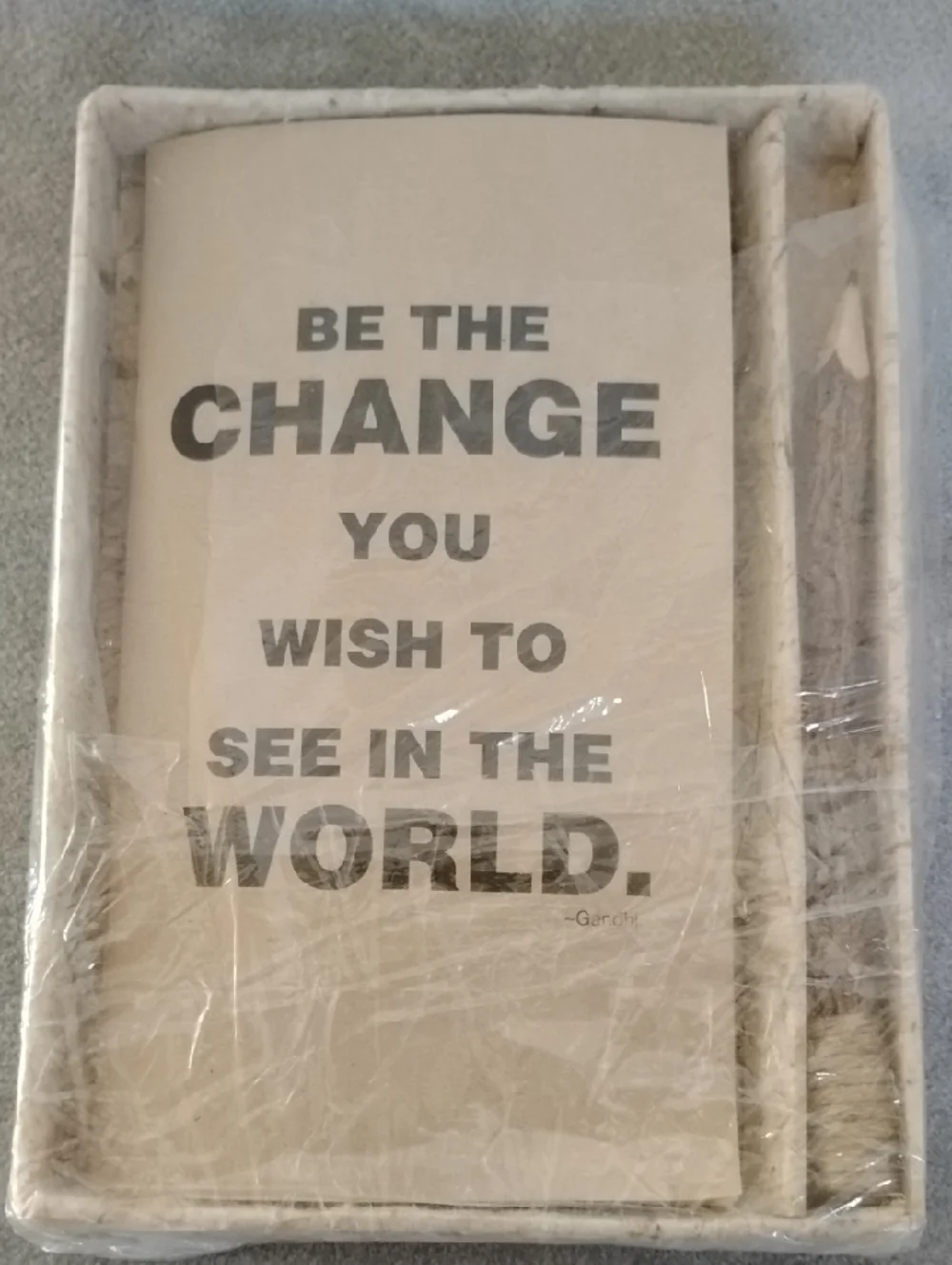 D-Inspirational Quote Eco-friendly Notebook